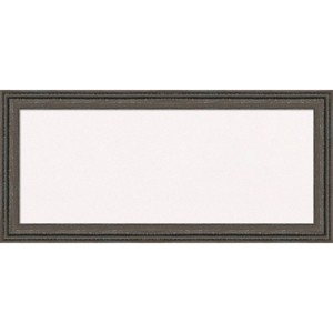 33"x15" Upcycled Wood Frame White Cork Board Brown/Gray - Amanti Art - 1 of 4