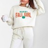 The Life Of A Fall Girl Puff/Glitter - Womens Lightweight Garment Dyed Sweatshirt - 2 of 3