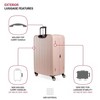 SwissGear Wanderlust Pro Lightweight Expandable Spinner, Pink, 3-Piece Set (20/24/28) - 3 of 4