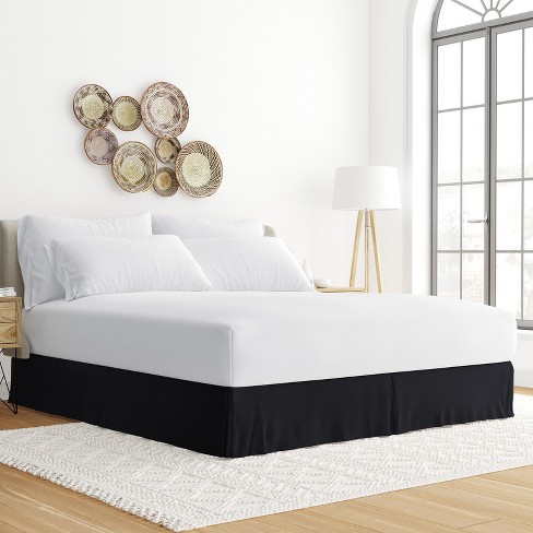 Black bed outlet skirt queen size