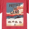 Yellowstone Protect The Land Crew Neck Short Sleeve Red Heather Women's T-shirt - 2 of 3