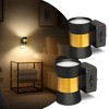 DORESshop 2-Pack Decorative LED Night Lights Plug into Wall-3000K Soft White, Dimmable 0-100LM with Dusk to Dawn Sensor - 2 of 4