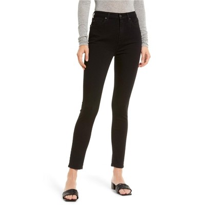 7 For All ManKind Womens Solid Skinny Fit Jeans