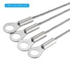Unique Bargains Stainless Steel Light Outdoor Travel Luggage Safety Locking Cables 0.2" ID Eyelets - 4 of 4