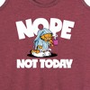 Women's - Garfield - Nope Not Today Graphic Racerback Tank - 2 of 4