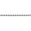 Black Bow Jewelry 3.5mm 14k White Gold Diamond Cut Solid Rope Chain Bracelet - 2 of 4