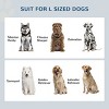 Large Elevated Dog Bowls with Storage Drawer Raised Feeder with Stainless Steel Bowls for Large Dogs,23'' Modern Pet Feeding Station - LAOTIES - 4 of 4