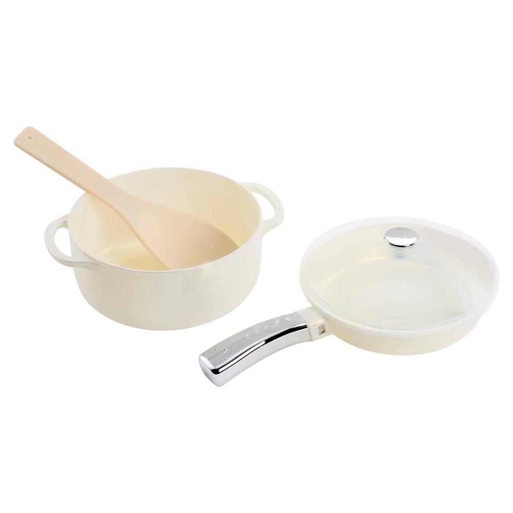 Little Tikes Sweet Spaces Pots & Pans Set, White, Play Kitchen Cookware