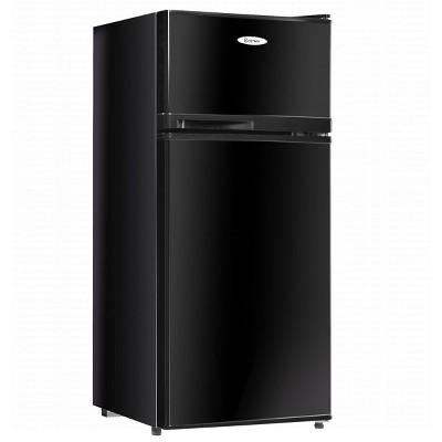 Compact Black and White Energy Star Mini Refrigerator with Freezer
