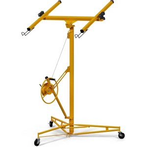 11 Ft Drywall Lift, Drywall Rolling Lifter Panel, 150LBS Drywall Lift Panel Hoist Jack With 360¡ã Adjustable Telescopic Arm & 3 Lockable Wheels - 1 of 4