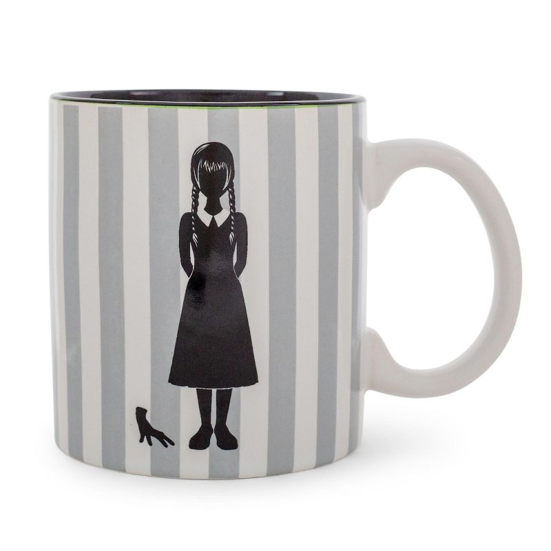 Silver Buffalo Addams Family Wednesday "On Wednesdays We Wear Black" Ceramic Mug | 20 Ounces, 1 of 7