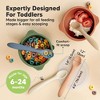 3-Pack Prep Baby Spoons, Silicone Baby Utensils for Self Feeding 6-24 Months, All Stages Baby Feeding Set, BLW Toddler Spoons - 2 of 4