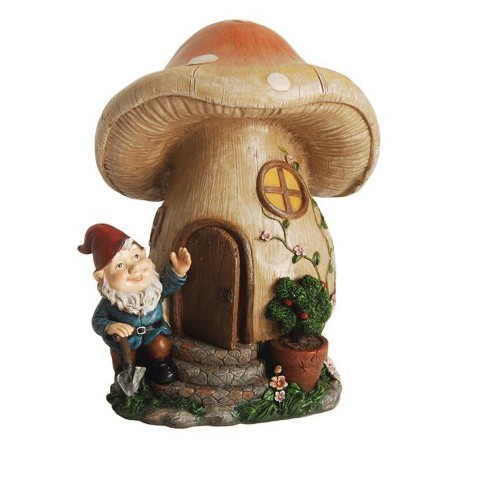 Mushroom and Gnome Indoor Outdoor Mat