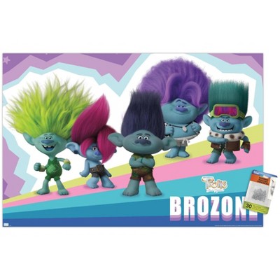 Trends International Trolls: Band Together - Brozone Unframed Wall 