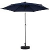 KTMBDW 9' Round Steel Market Umbrella, Outdoor Table Umbrella, Crank Lift, Auto Tilt, for Deck, Backyard, Pool (Base Not Included) - 4 of 4