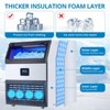 Commercial Ice Maker, Undercounter Ice Machine – 210LBS/24H with 55LBS Storage, Self-Cleaning, 90 Ice Cubes in 11-18Mins, Freestanding for Restaurant - 4 of 4