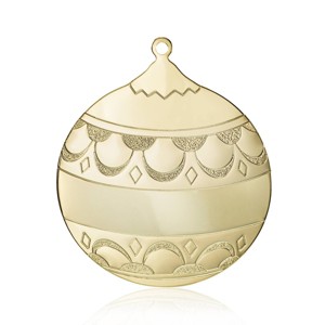 Gloria Duchin Goldtone Christmas Ball Tree Ornament - 1 of 3