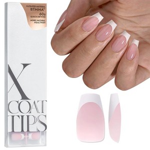 BTArtboxnails XCOATTIPS® White French - Coffin - 1 of 4