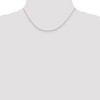 Black Bow Jewelry 0.9mm Sterling Silver Diamond Cut Solid Round Spiga Chain Necklace - 2 of 4