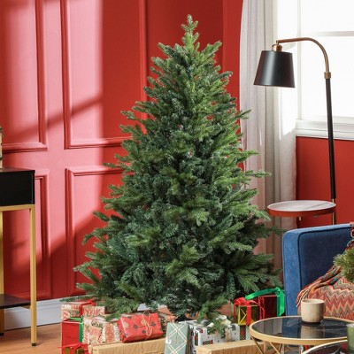 NicBex 5ft Artificial Christmas Tree Hinged Full Tree with 1309 Branch Tips and Metal Stand for Decoration