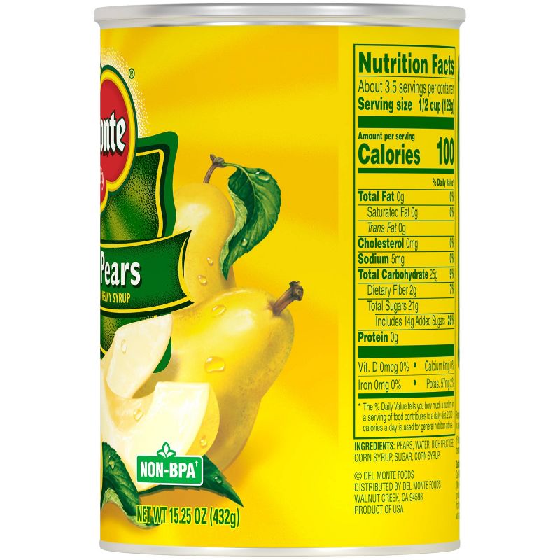 Del Monte Bartlett Pear Slices in Heavy Syrup - 15.25oz, 3 of 6