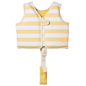 Sunnylife Kids Swim Vest 2-3 - Sid Seagull Mustard Stripe - Pool Jacket - 1 of 4