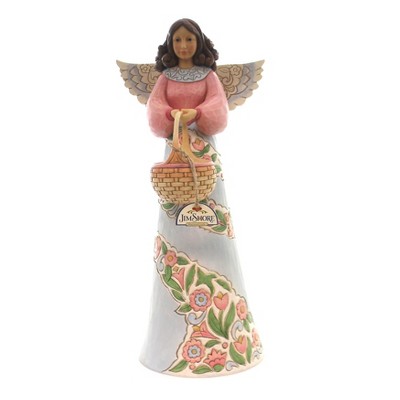 Jim Shore 20.0 Inch Angel With Basket Garden Statue Heartwood Creek Figurines