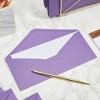 Paper Junkie 200 Pack Bulk #10 Purple Envelopes with Gummed Seal, Business Size Invitations Letters, Greeting Cards, 4.1in x 9.5in - 3 of 4