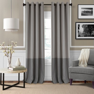 Elrene Braiden Color Block Single Blackout Window Curtain Panel - Elrene Home Fashions
