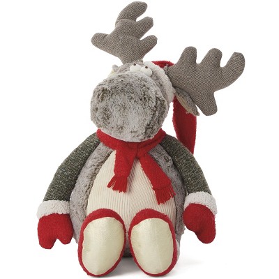 Mina Victory Holiday Moose Plush Brown 22" x 26" Stuffed Animal