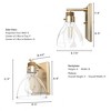 Hunter Fans Van Nuys 1 - Light Wall Light in  Brushed Nickel - 2 of 4