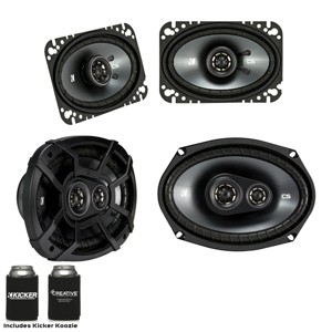 Kicker For Late 90s Early 2000s GM Coupes & Sedans. A pair of 43CSC464 4x6" Speakers & a pair of 43CSC6934 6x9"s - 1 of 4