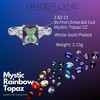 Ariella Engagement Ring 2.62Ct Mystic Topaz Emerald Cut Cubic Zirconia Ginger Lyne Collection - image 3 of 4