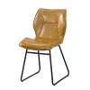 KTMBDW Modern Dining Chairs Set of 2, Upholstered Faux Leather Cushion Seat and Sturdy Metal Legs - 4 of 4