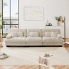 3-Seater Sectional Sofa Deep Seat Sofa Couch Chenille Soft Comfy Upholstered Sofa for Living Room, Apartment-Tanpinhause - 2 of 4