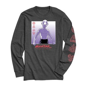 Avatar the Last Airbender Shirt - Mens Avatar the Last Airbender Long Sleeve Tee - 1 of 4