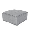 DHP Darcy Ottoman for Modular Sectional Sofa, Gray Linen - 3 of 4