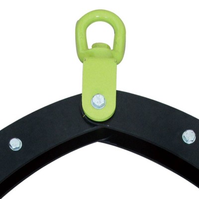 Heavy-Duty Black and Green Steel Log Grabber with Powder-Coat Finish