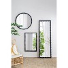 Vynxaria 32" Circle Mirror with Metal Beaded Frame - Stylish & Practical Home Decor - 3 of 4