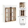 Kate and Laurel Hutchins Wooden Wall Cabinet, 24x28, White - 2 of 4
