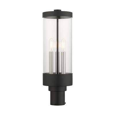 Livex Lighting Hillcrest 3 - Light Post Light in  Textured Black