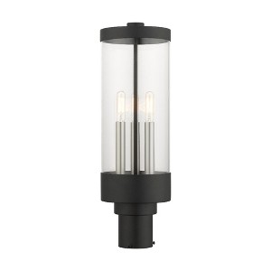 Livex Lighting Hillcrest 3 - Light Post Light in  Textured Black - 1 of 3