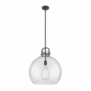 Newton Sphere - 1 Light Stem Hung Pendant In Industrial Style-22.5 Inches Tall and 18 Inches Wide - 1 of 1