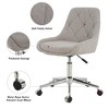 Lyngins Ergonomic Office Chair with Gold-Plated Five-Claw Chair Legs, Modern Teddy Fabric Home Office Desk Chairs, Adjustable Height Computer Chair - 4 of 4
