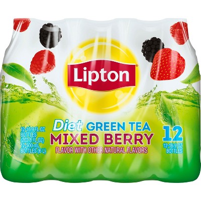 Lipton Diet Mixed Berry Green Tea - 12pk/16.9 fl oz Bottles