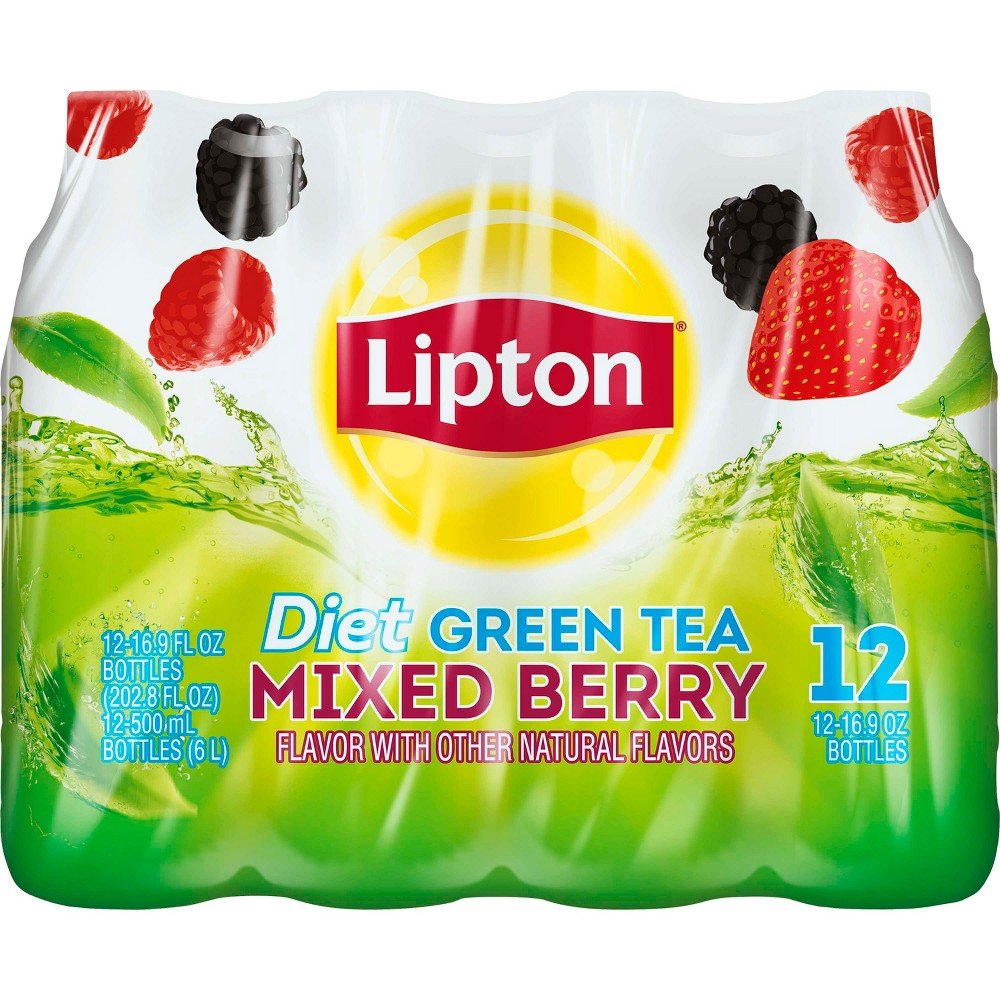 UPC 012000017117 product image for Lipton Diet Mixed Berry Green Tea - 12pk/16.9 fl oz Bottles | upcitemdb.com