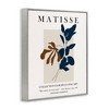 Stupell Industries Bold Modern Botanicals Leaf Silhouettes Matisse Text  Framed Giclee Art, Gray, 16" x 20" - 2 of 4