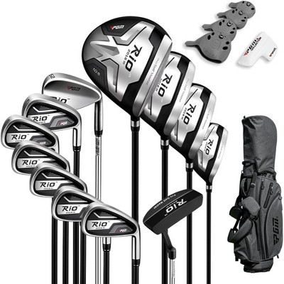 Probe Hues PGM Men's 12-Piece Golf Club Set with Stand Bag and Titanium Head