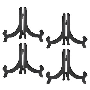 Unique Bargains Plastic Rotatable Foldable Picture Book Decorative Easels or Stands 4 Pcs - 1 of 4