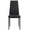 MAYEERTY 4-Piece PU Dining Chair Set - Diamond-Shaped Upholstered Chairs with Soft Leather Surface - 2 of 4